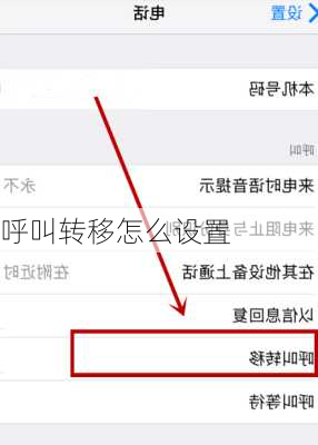 呼叫转移怎么设置-第2张图片-模头数码科技网