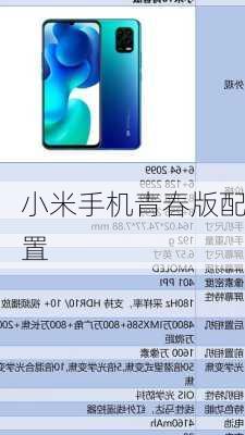 小米手机青春版配置-第1张图片-模头数码科技网