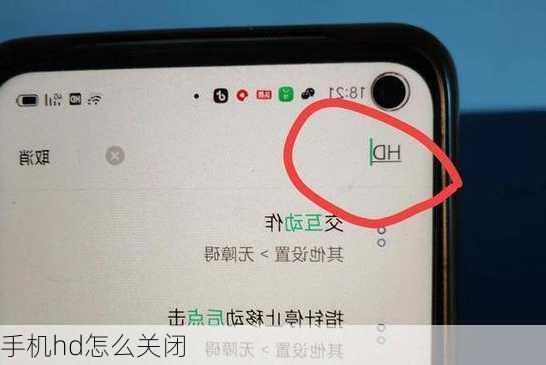 手机hd怎么关闭-第2张图片-模头数码科技网