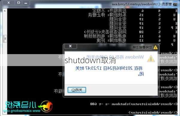 shutdown取消