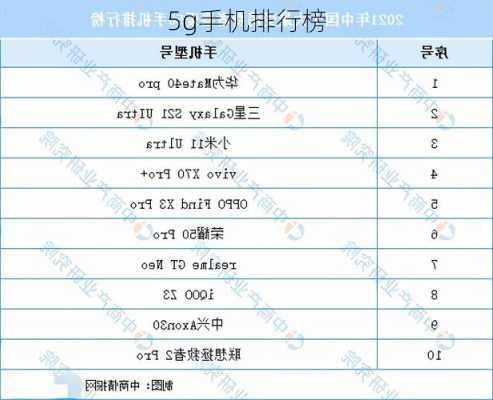 5g手机排行榜-第2张图片-模头数码科技网