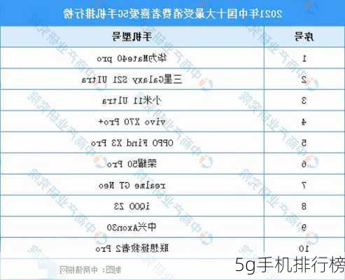 5g手机排行榜-第2张图片-模头数码科技网