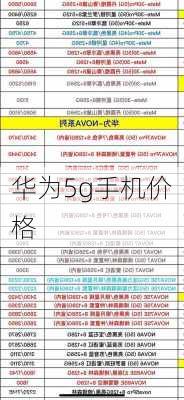 华为5g手机价格-第3张图片-模头数码科技网