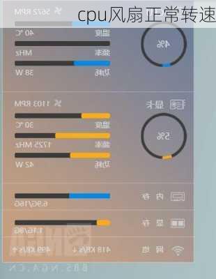 cpu风扇正常转速
