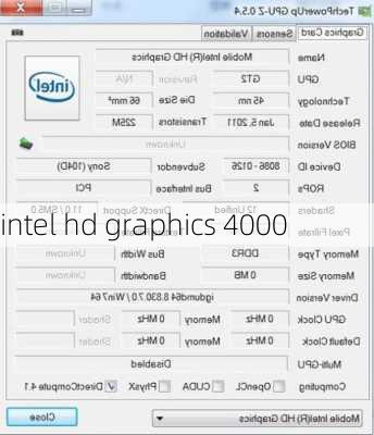 intel hd graphics 4000-第2张图片-模头数码科技网