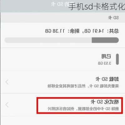 手机sd卡格式化-第2张图片-模头数码科技网