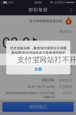 支付宝网站打不开