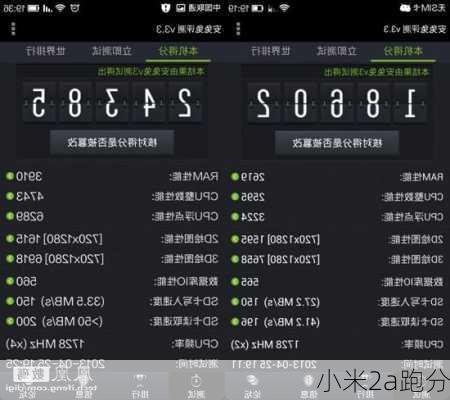 小米2a跑分