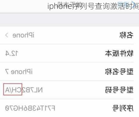 iphone序列号查询激活时间-第3张图片-模头数码科技网